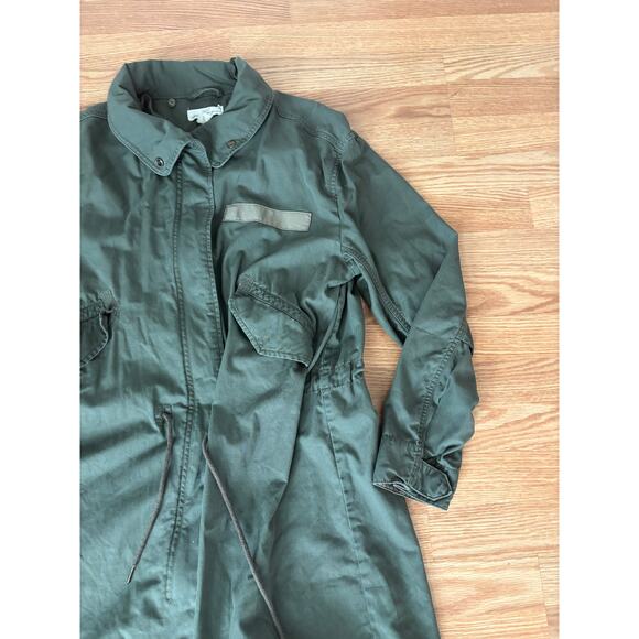 H&M LOGG Military Jacket Green Women’s M Sz 12 - Picture 2 of 6